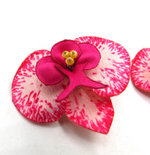 Cargar imagen en el visor de la galería, Aros Orquídea jaspeada rosados