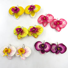 Cargar imagen en el visor de la galería, Aros Orquídea jaspeada rosados