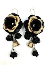 Cargar imagen en el visor de la galería, Aros Noria negro dorado