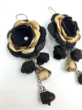 Cargar imagen en el visor de la galería, Aros Noria negro dorado