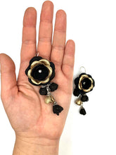 Cargar imagen en el visor de la galería, Aros Noria negro dorado