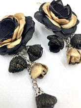 Cargar imagen en el visor de la galería, Aros Noria negro dorado