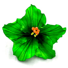 Cargar imagen en el visor de la galería, Tocado Hibisco verde limón