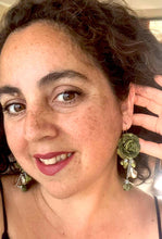 Cargar imagen en el visor de la galería, Aros Noria oliva