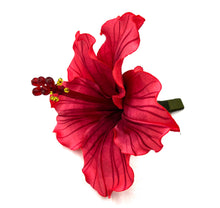 Cargar imagen en el visor de la galería, Tocado Hibisco coral carmín