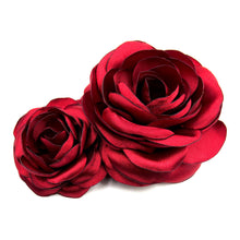 Cargar imagen en el visor de la galería, Tocado dos camelias satín