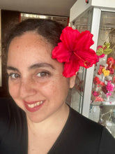 Cargar imagen en el visor de la galería, Tocado Hibisco rojo