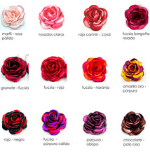 Cargar imagen en el visor de la galería, Aros botón camelia colgantes jaspeados