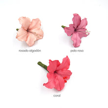 Cargar imagen en el visor de la galería, Tocado pequeño hibisco simple
