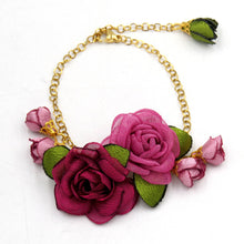 Cargar imagen en el visor de la galería, Pulsera besos gasas y copos crep simple