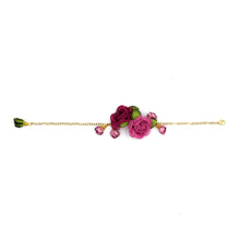 Cargar imagen en el visor de la galería, Pulsera besos gasas y copos crep simple