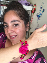 Cargar imagen en el visor de la galería, Pulsera Rosaleda gasa