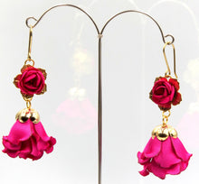 Cargar imagen en el visor de la galería, Aros Gala fucsia