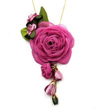 Cargar imagen en el visor de la galería, Collar Nostalgia gasa rosado