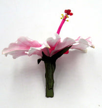 Cargar imagen en el visor de la galería, Tocado Hibisco blanco magenta