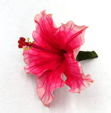 Cargar imagen en el visor de la galería, Tocado Hibisco magenta