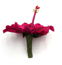 Cargar imagen en el visor de la galería, Tocado Hibisco fucsia granate