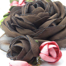 Cargar imagen en el visor de la galería, Collar Nostalgia gasa café