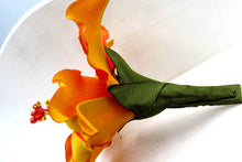 Cargar imagen en el visor de la galería, Tocado Hibisco amarillo mostaza