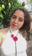 Cargar y reproducir el video en el visor de la galería, Collar líricas lisas y sagitarias
