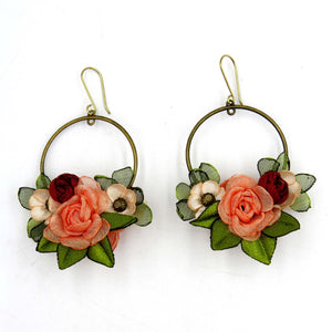 Aros Corona floral damasco