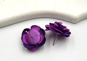 Aros botón camelia