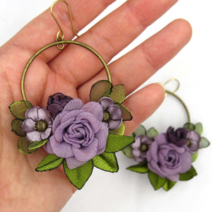 Aros Corona floral jacinto humo