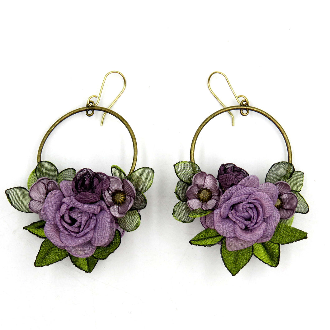 Aros Corona floral jacinto humo