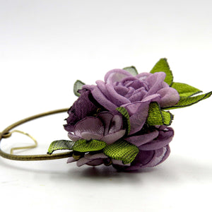 Aros Corona floral jacinto humo