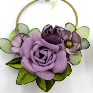 Aros Corona floral jacinto humo