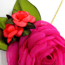 Cargar imagen en el visor de la galería, Collar Nostalgia gasa fucsia
