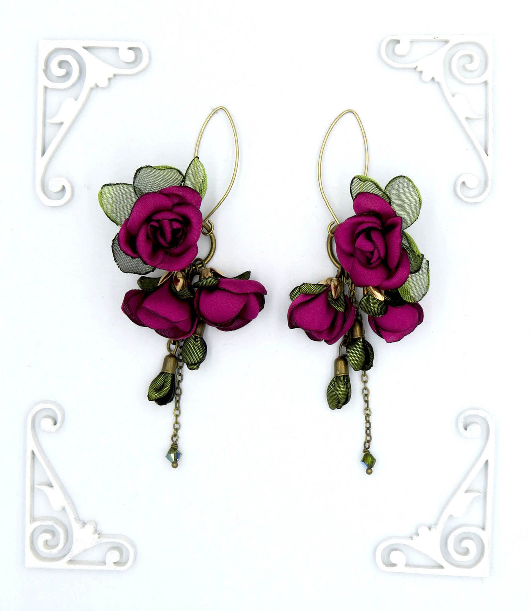 Aros Ema cortos bronce