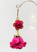 Cargar imagen en el visor de la galería, Aros Gala fucsia
