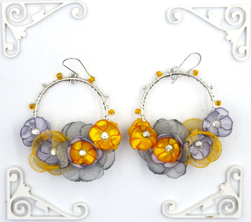 Aros Nebulosas gris - amarillos