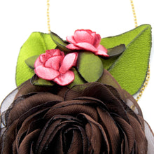 Cargar imagen en el visor de la galería, Collar Nostalgia gasa café
