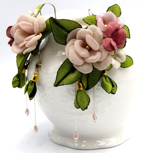 Aros Vergel Rosas pálidos