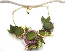 Cargar imagen en el visor de la galería, Collar Composición palo rosa - dorado

