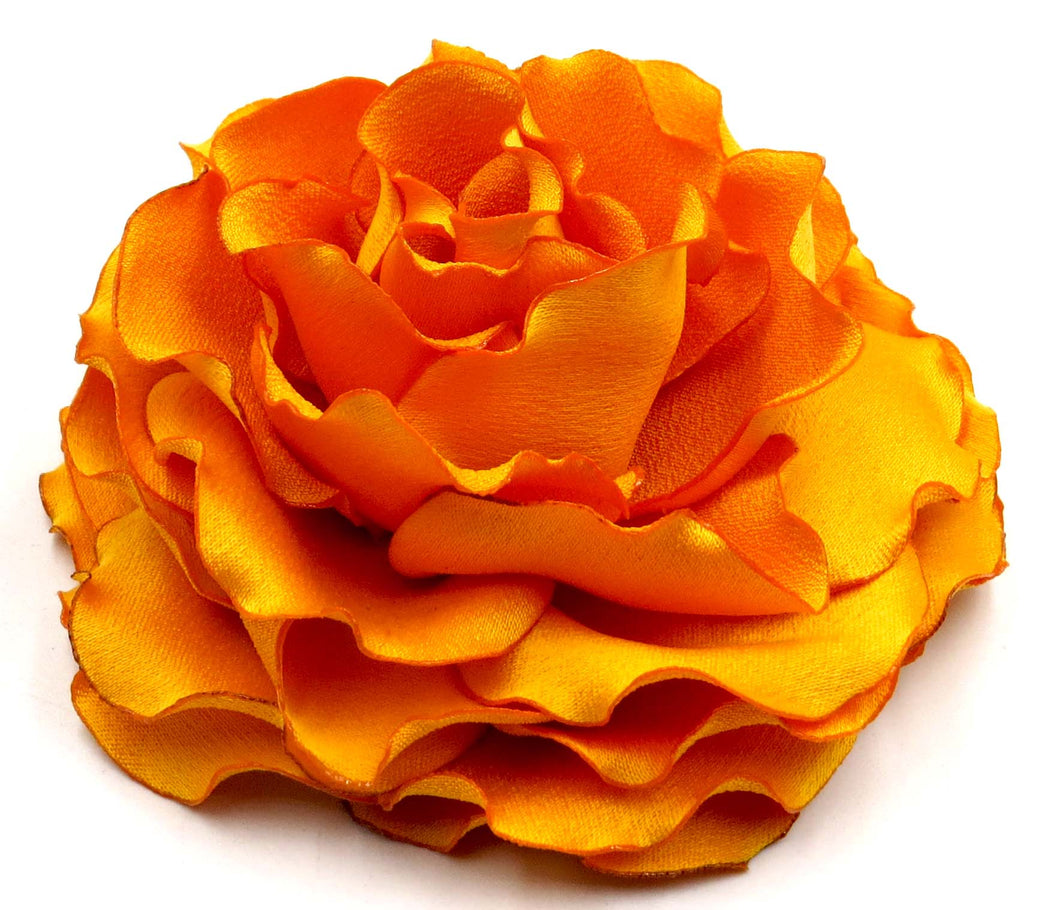 Tocado - prendedor Camelia crespa